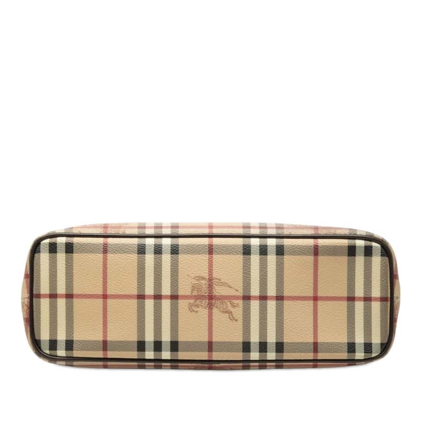 Burberry Haymarket Check Coated Canvas Tote Beige Very good condition - Inside View