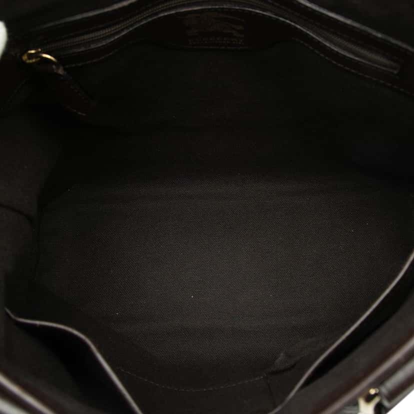 Burberry Haymarket Check Coated Canvas Tote Beige Very good condition - Model View