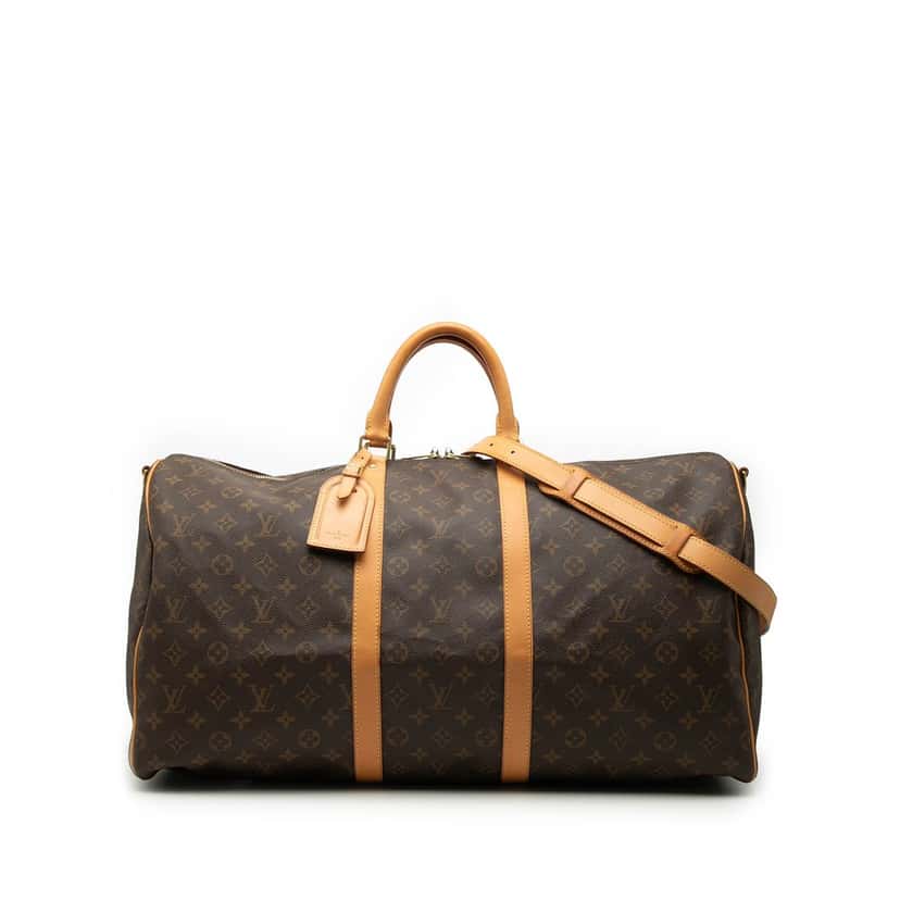 Louis Vuitton Monogram Keepall Bandouliere 55 Brown Very good condition - Front View