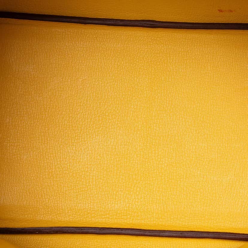 Hermès Togo Birkin Retourne 35 Yellow Leather Very good condition - Model View