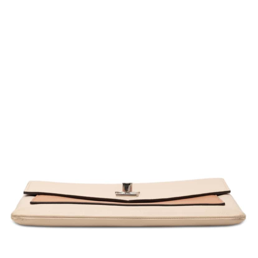 Louis Vuitton Bicolor Leather MyLockMe Chain Pochette Beige Leather Very good condition - Inside View