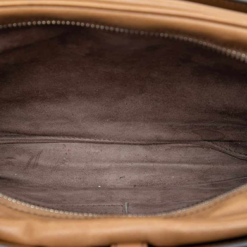 Bottega Veneta Nappa Intrecciato Belt Flap Camera Bag Brown Leather Very good condition - Model View