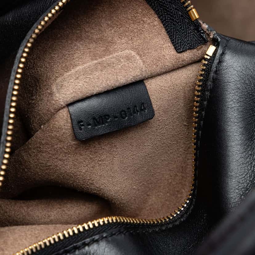 Celine Medium Smooth Calfskin Tie Knot Tote Black Leather Very good condition - Box View