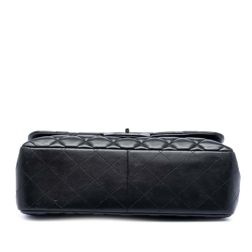 Chanel Jumbo Classic Lambskin Double Flap Black Leather Very good condition - Inside View