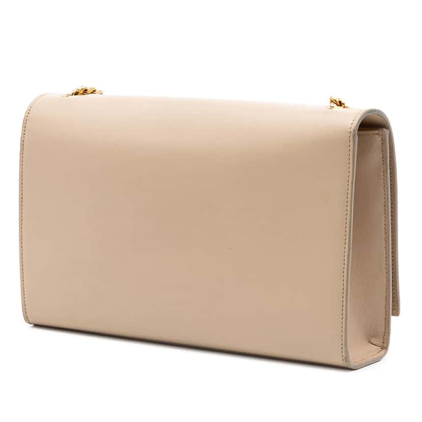 Saint Laurent Medium Smooth Calfskin Classic Monogram Kate Tassel Crossbody Beige Leather Very good condition - Inside View