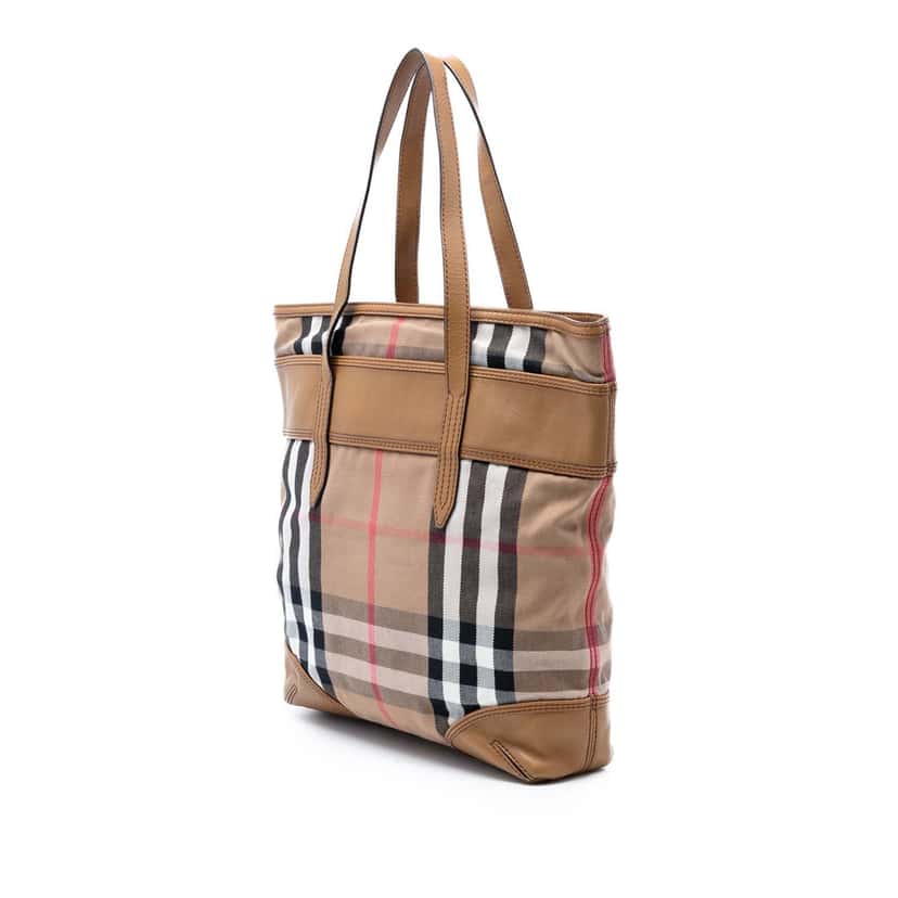 Burberry Exploded Check Canvas Marlow Tote Beige Very good condition - Back View