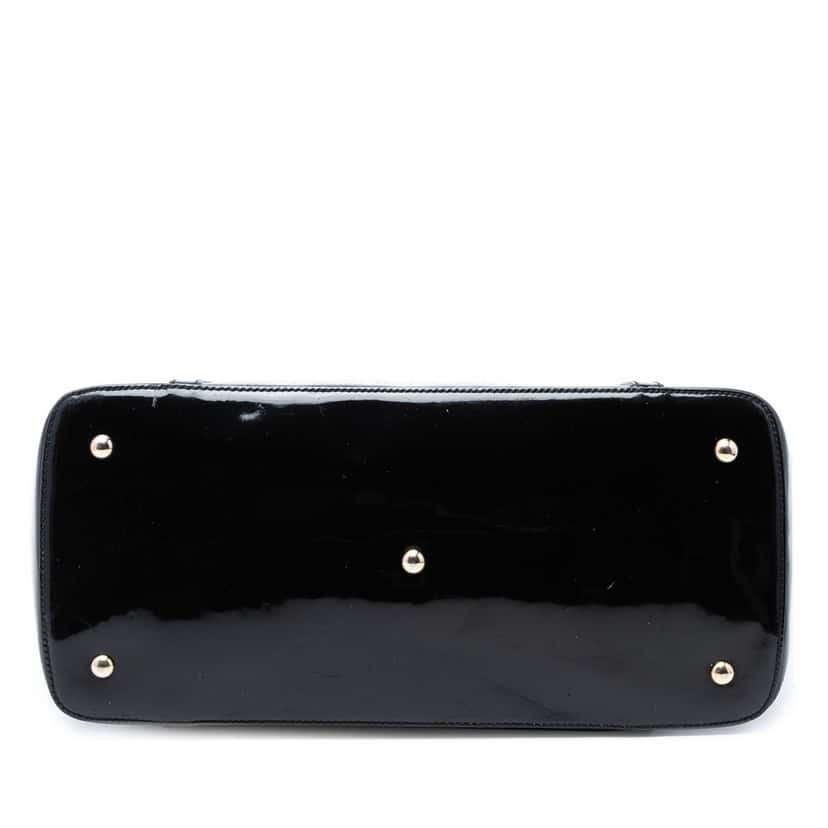 Gucci Large Microguccissima Patent Nice Dome Satchel Black Leather Very good condition - Inside View