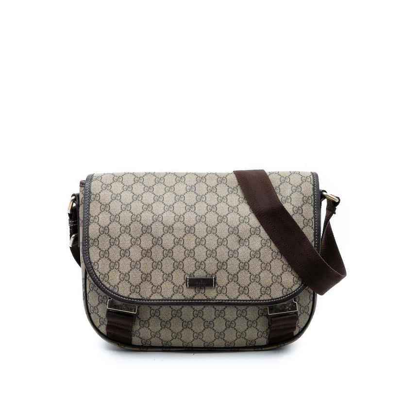 Gucci GG Supreme Crossbody Beige Very good condition - Front View