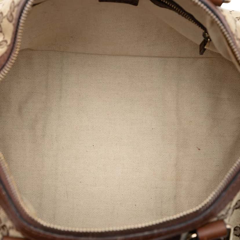 Gucci Medium GG Canvas Web Joy Boston Bag Beige Very good condition - Model View