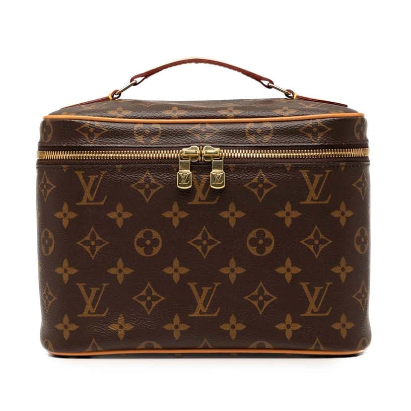 Louis Vuitton Monogram Nice BB Vanity Case Brown Very good condition - Front View