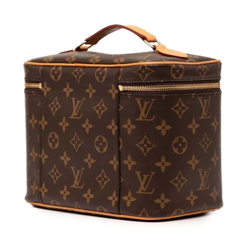 Louis Vuitton Monogram Nice BB Vanity Case Brown Very good condition - Back View