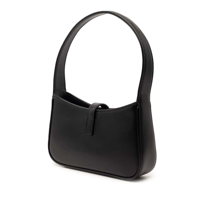 Saint Laurent Mini Smooth Calfskin Le 5 a 7 Black Leather Very good condition - Back View
