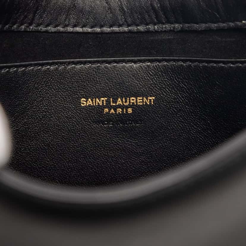 Saint Laurent Mini Smooth Calfskin Le 5 a 7 Black Leather Very good condition - Box View