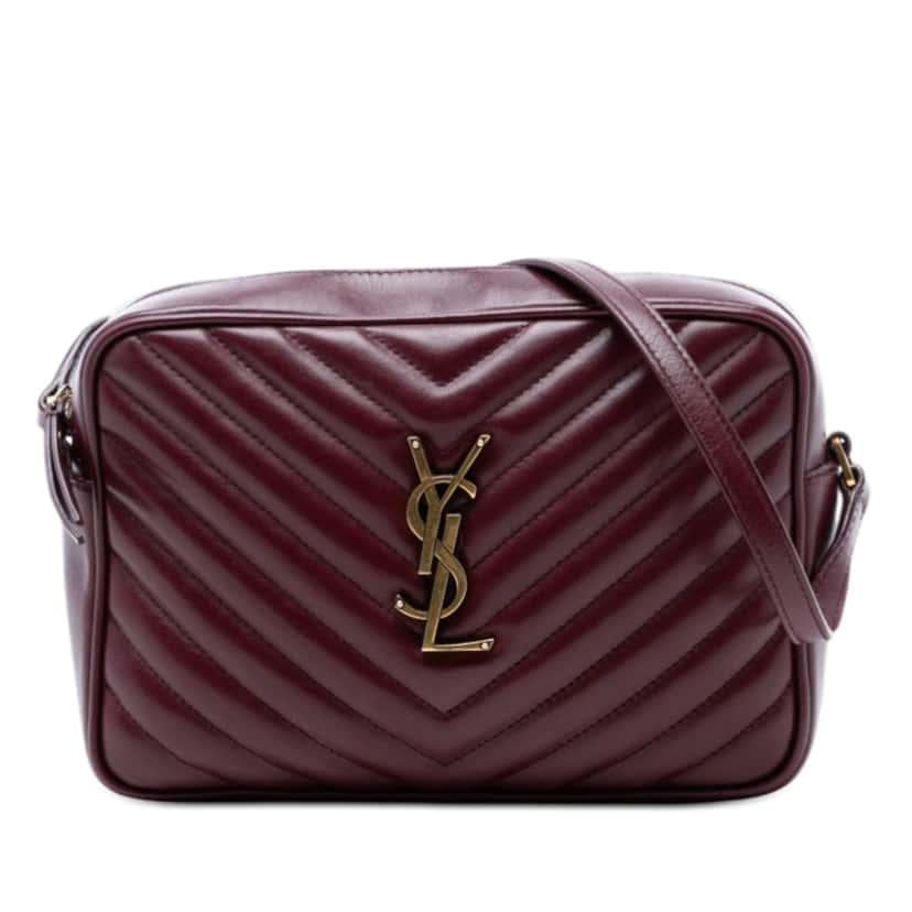Saint Laurent Matelasse Leather Monogram Lou Camera Bag