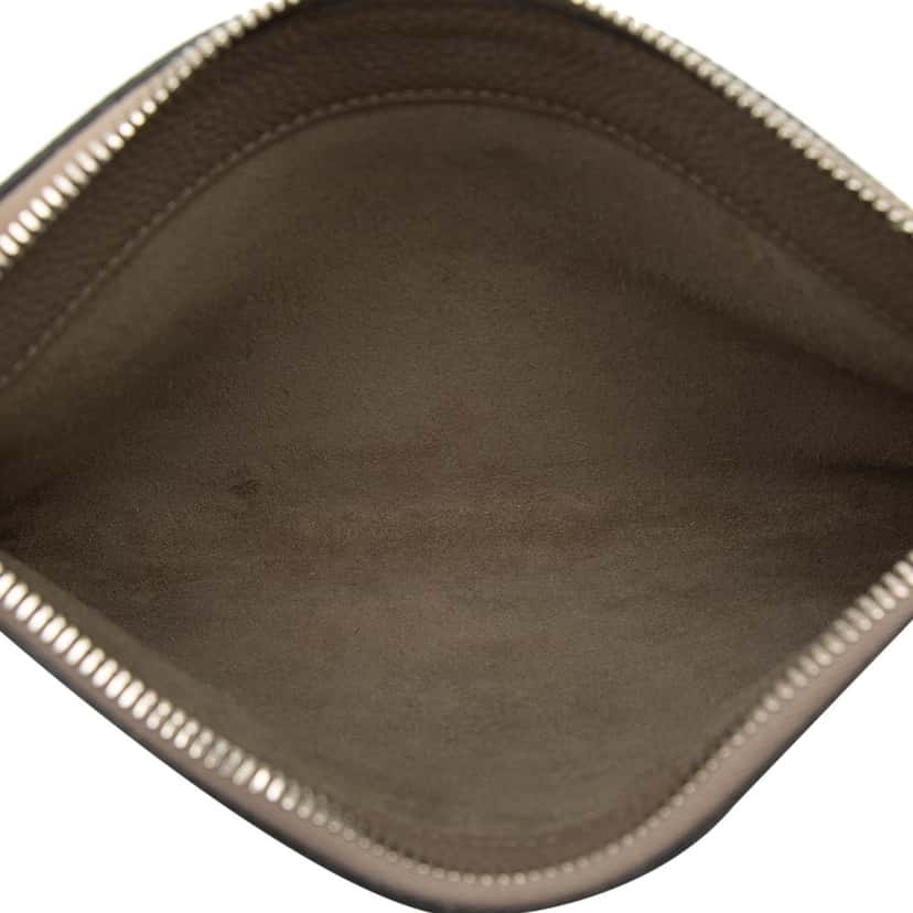 Hermès Togo Bazar Pouch PM Brown Leather Very good condition - Model View