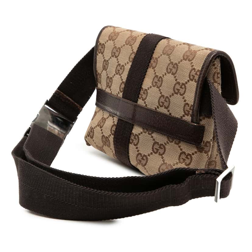 Gucci GG Canvas Belt Bag Beige Very good condition - Back View