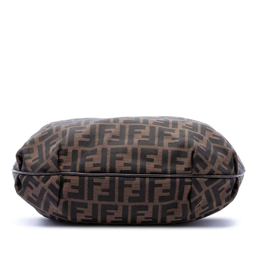 Fendi Zucca Canvas Chef Chain Hobo Brown Very good condition - Inside View