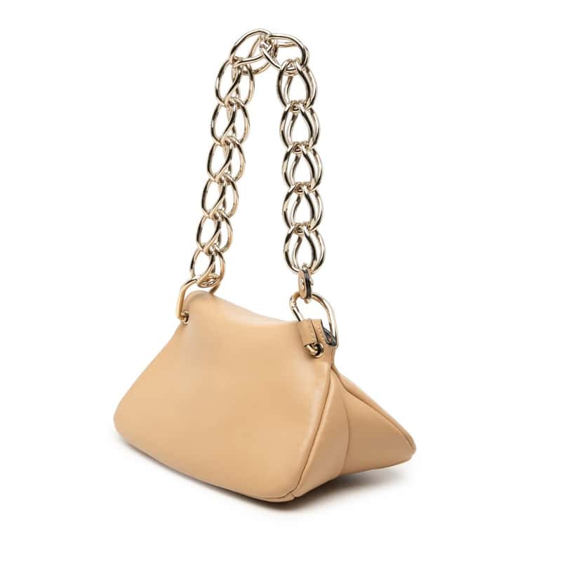 Chloé Mini Leather Juana Satchel Beige Leather Very good condition - Back View