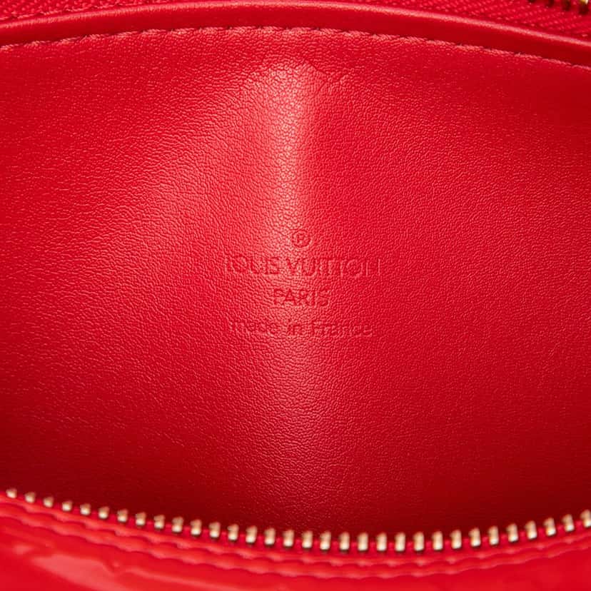 Louis Vuitton Monogram Vernis Bedford Red Leather Very good condition - Box View