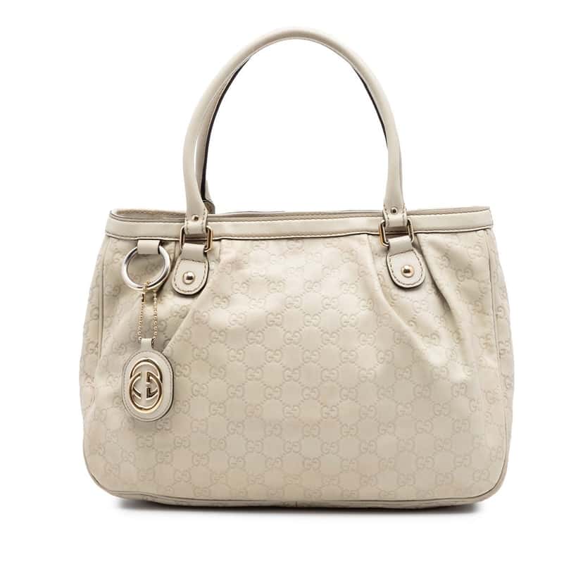 Gucci Guccissima Sukey Tote Brown Leather Very good condition - Front View