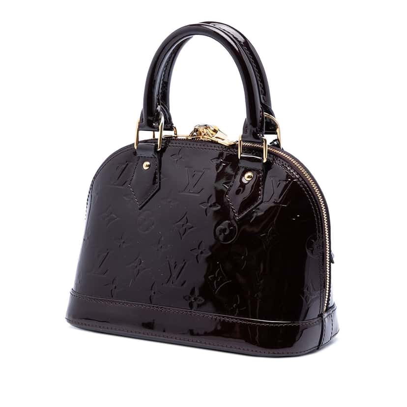 Louis Vuitton Monogram Vernis Alma BB Purple Leather Very good condition - Back View