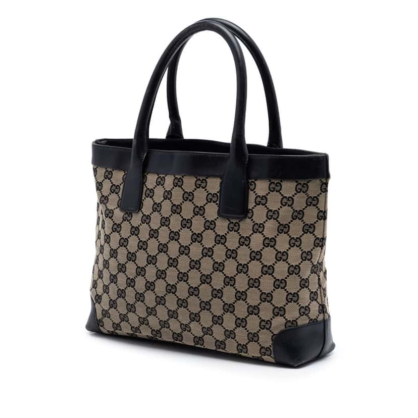 Gucci GG Canvas Handbag Beige Very good condition - Back View