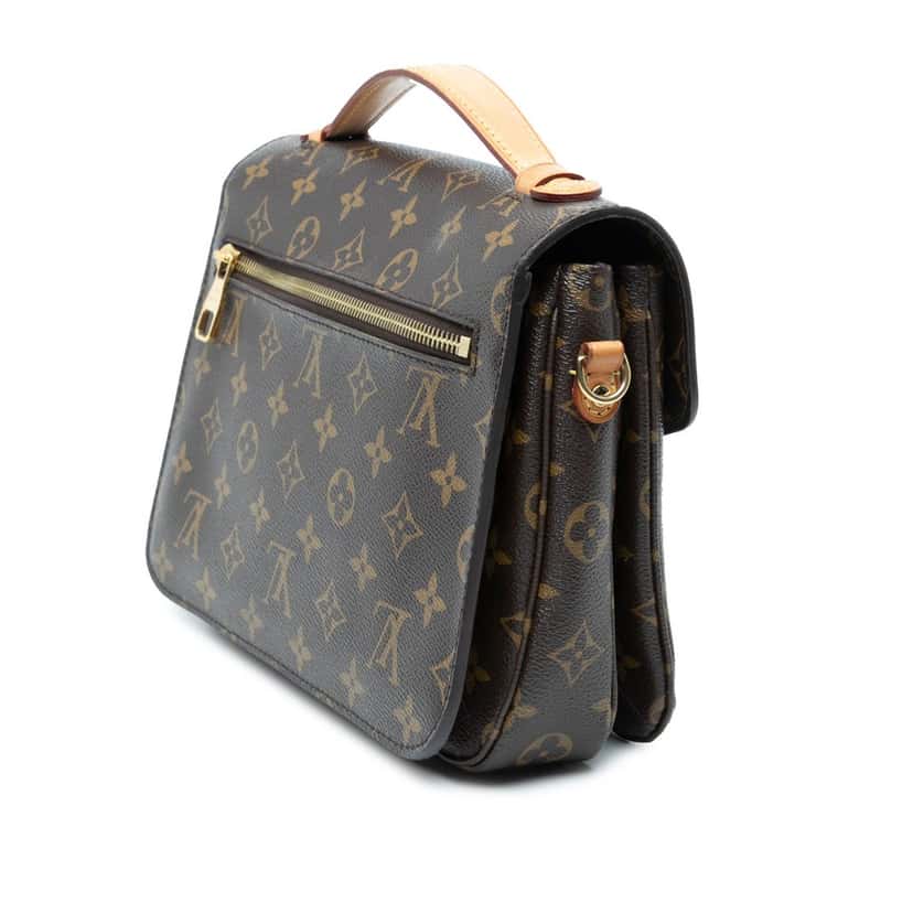 Louis Vuitton Monogram Pochette Metis Brown Very good condition - Back View
