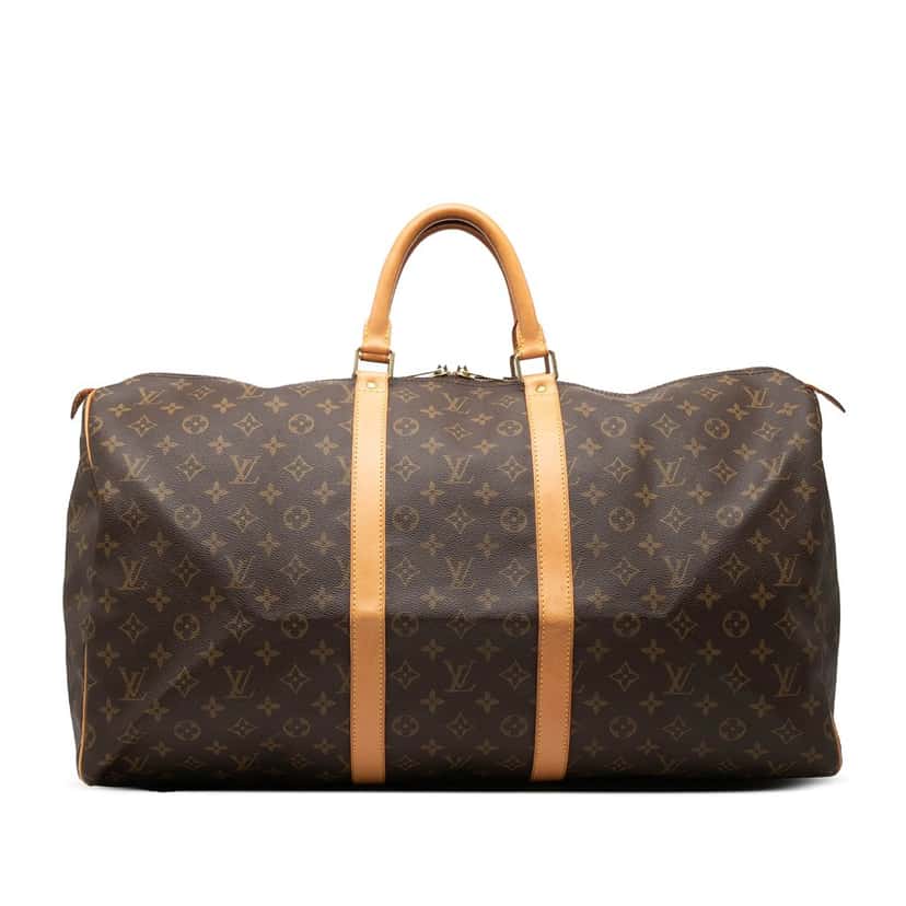 Louis Vuitton Monogram Keepall 55 Brown Very good condition - Front View