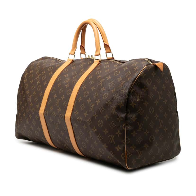 Louis Vuitton Monogram Keepall 55 Brown Very good condition - Back View
