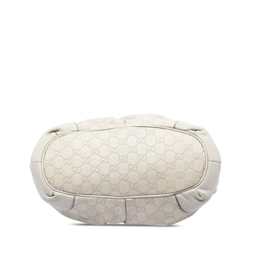 Gucci Guccissima Sukey Satchel White Leather Very good condition - Inside View