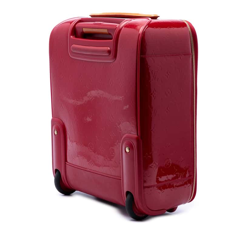 Louis Vuitton Monogram Vernis Pegase 45 Red Leather Very good condition - Back View
