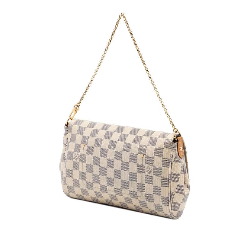 Louis Vuitton Damier Azur Favorite MM White Very good condition - Back View