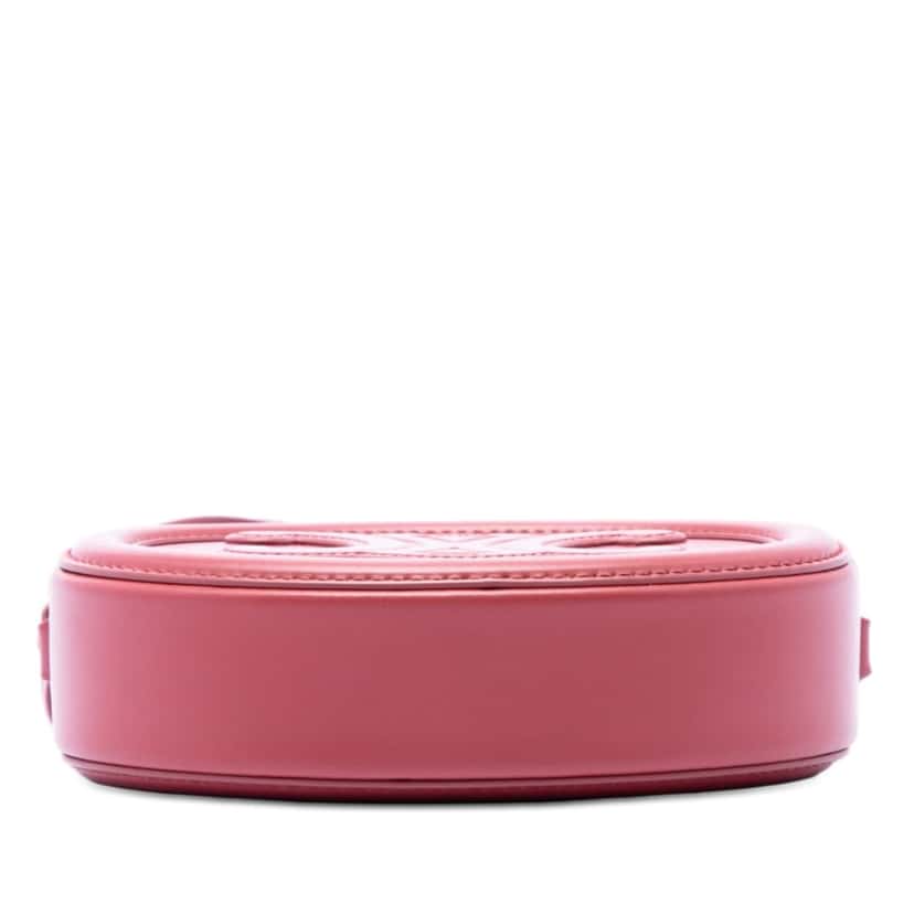 Celine Small Calfskin Cuir Triomphe Oval Crossbody Red Leather Very good condition - Inside View