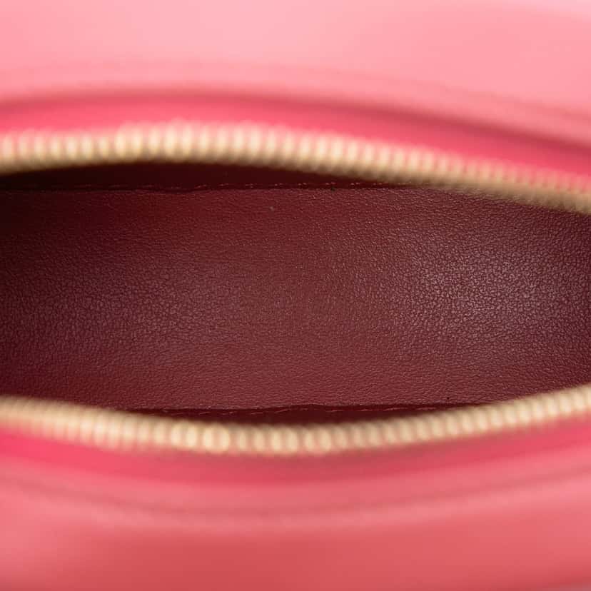 Celine Small Calfskin Cuir Triomphe Oval Crossbody Red Leather Very good condition - Model View