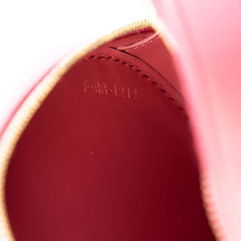 Celine Small Calfskin Cuir Triomphe Oval Crossbody Red Leather Very good condition - Box View