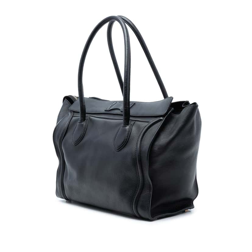 Celine Large Leather Phantom Luggage Tote Black Leather Very good condition - Back View