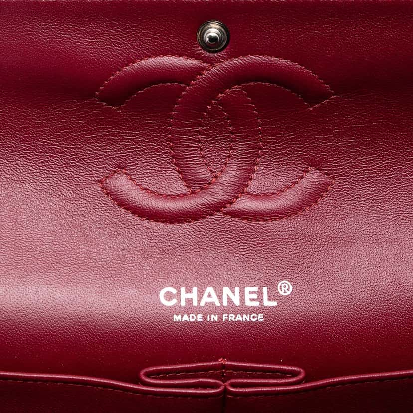 Chanel Medium Classic  Patent Double Flap Red Leather Very good condition - Box View