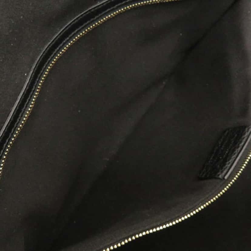 Ferragamo Grained Calfskin Studded Gancini Tote Black Leather Very good condition - Model View