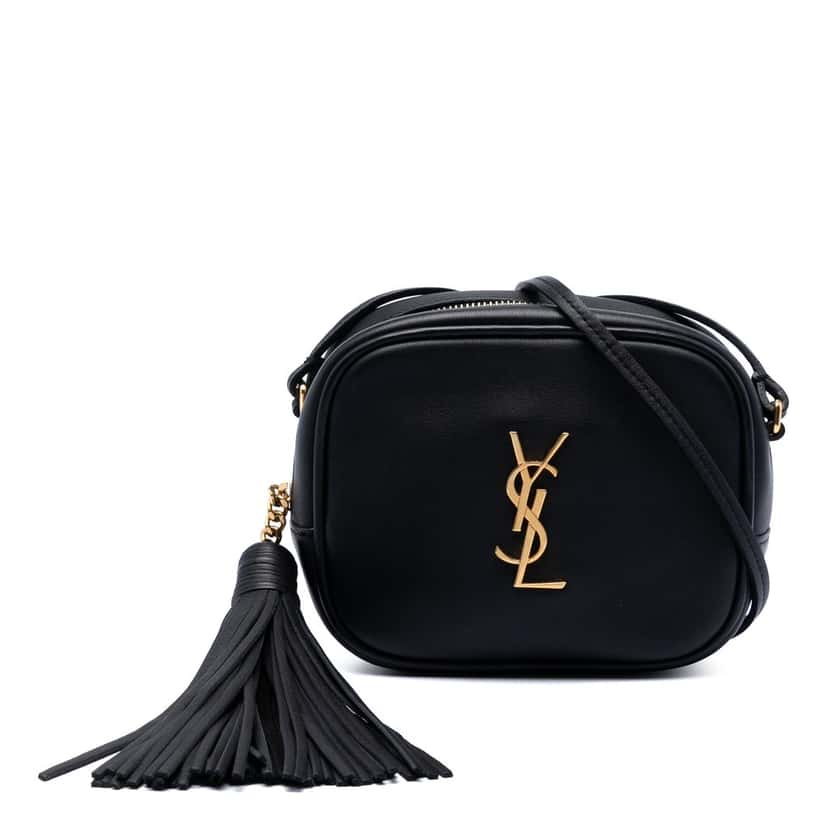 Saint Laurent Calfskin Monogram Blogger Bag Black Leather Very good condition - Front View
