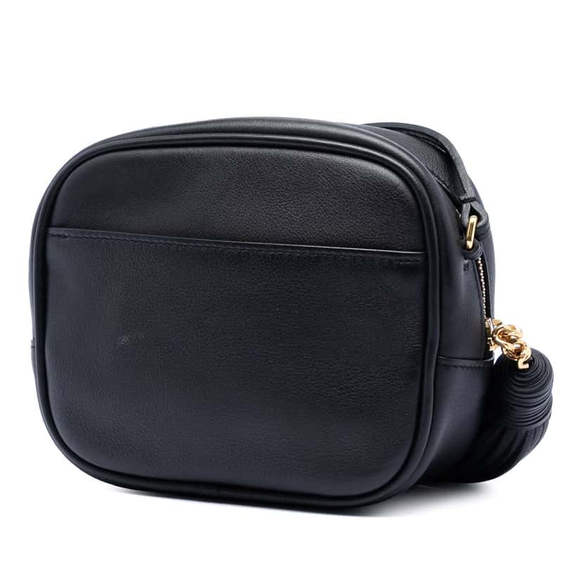Saint Laurent Calfskin Monogram Blogger Bag Black Leather Very good condition - Back View
