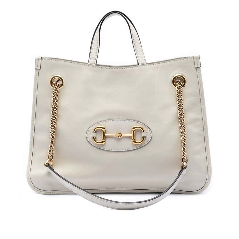 Gucci Medium Calfskin Horsebit 1955 Chain Tote
