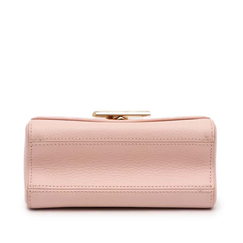 Louis Vuitton Taurillon Shearling Braided Handle Twist PM Pink Leather Very good condition - Inside View