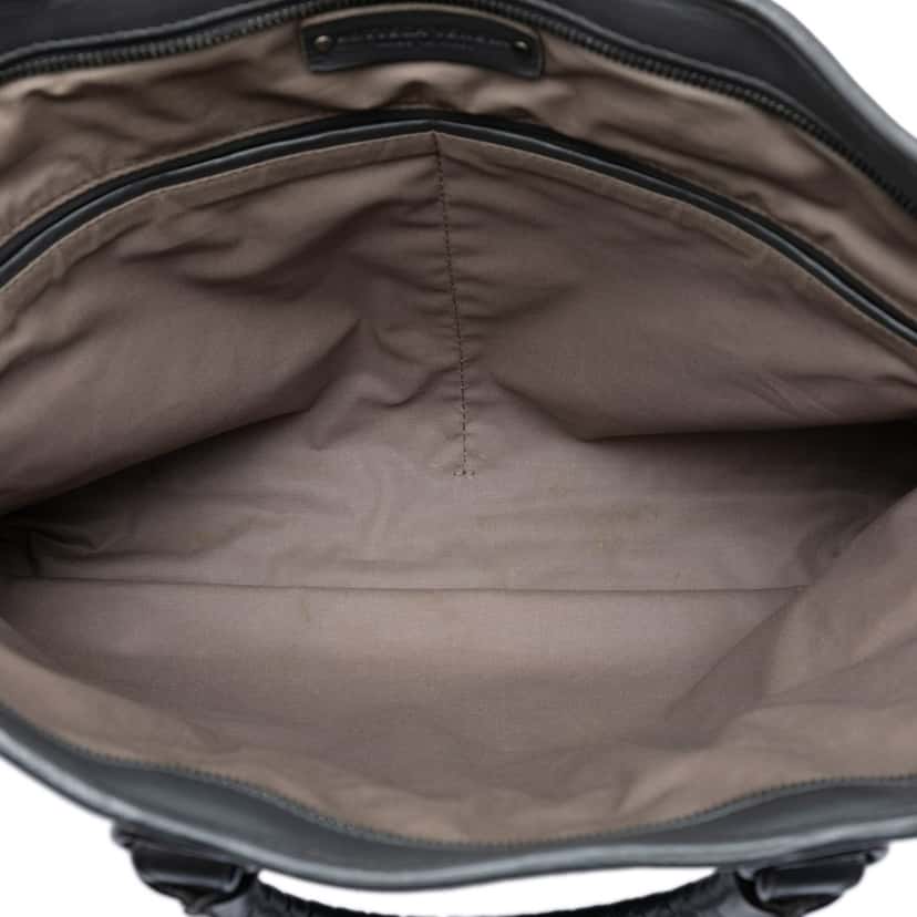 Bottega Veneta Nappa Intrecciato Briefcase Black Leather Very good condition - Model View