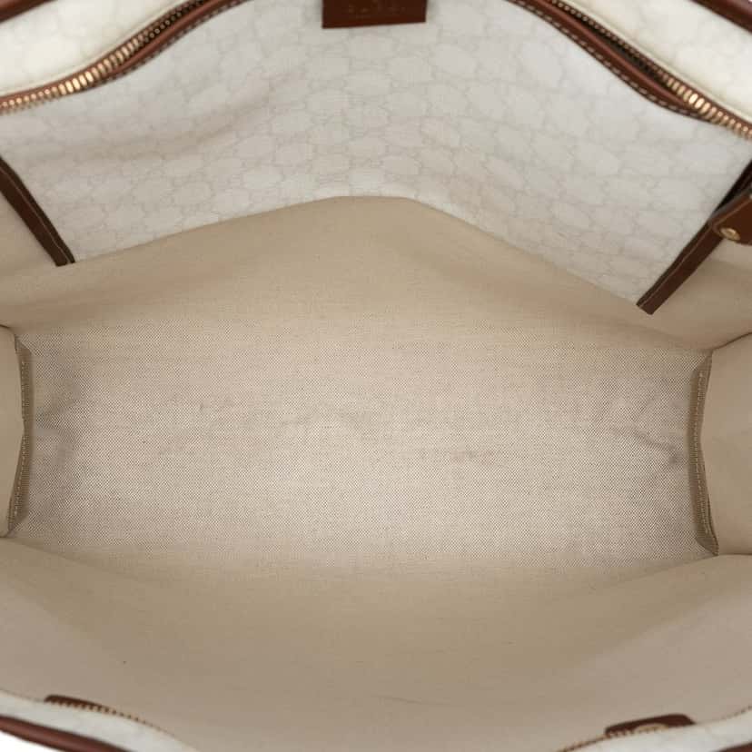Gucci GG Supreme Web Tote White Very good condition - Model View