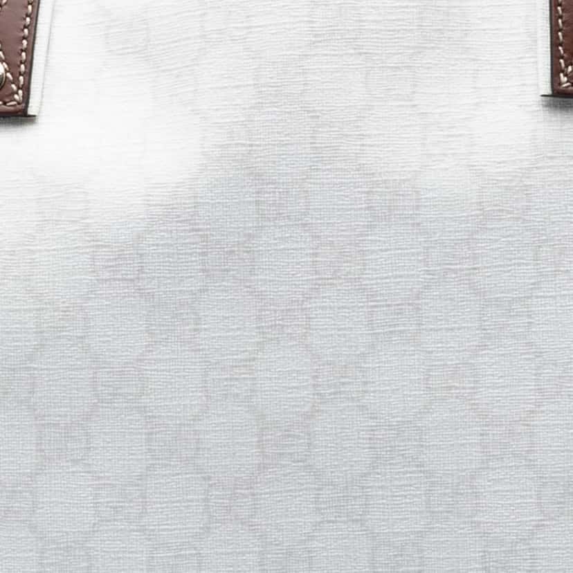 Gucci GG Supreme Web Tote White Very good condition - Box View