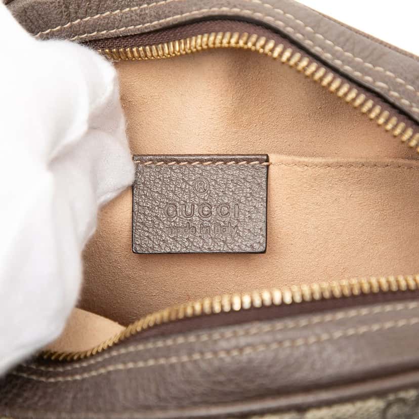 Gucci Small GG Supreme Web Ophidia Belt Bag Beige Very good condition - Box View