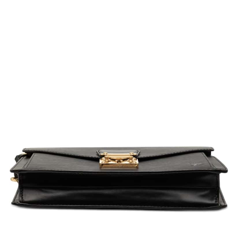 Louis Vuitton Epi Pochette Sellier Dragonne Black Leather Very good condition - Inside View