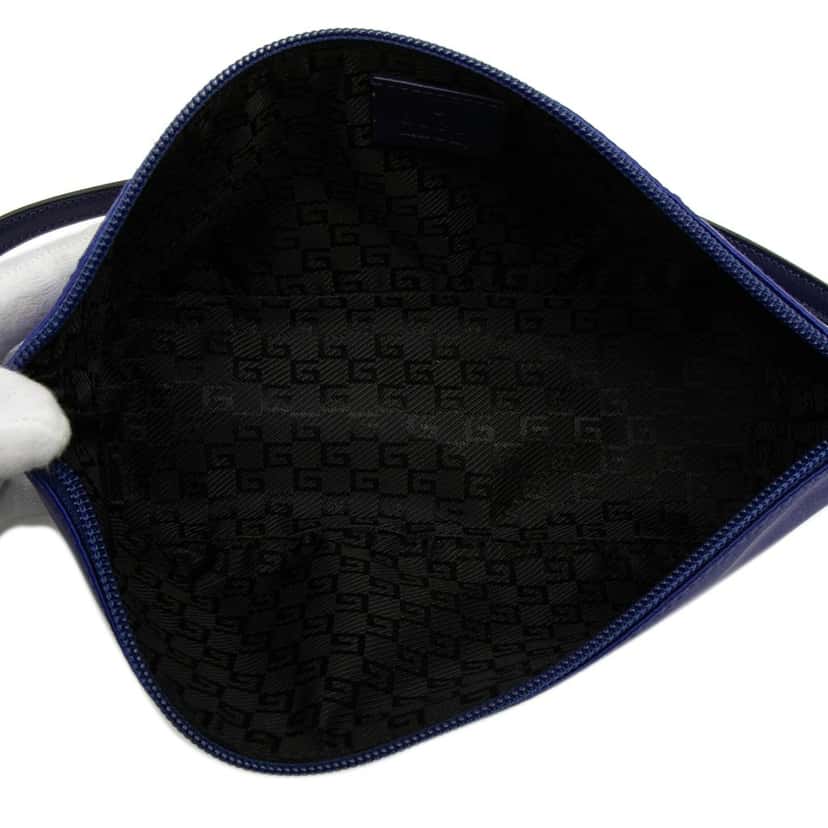 Gucci Satin Boat Blue Very good condition - Model View