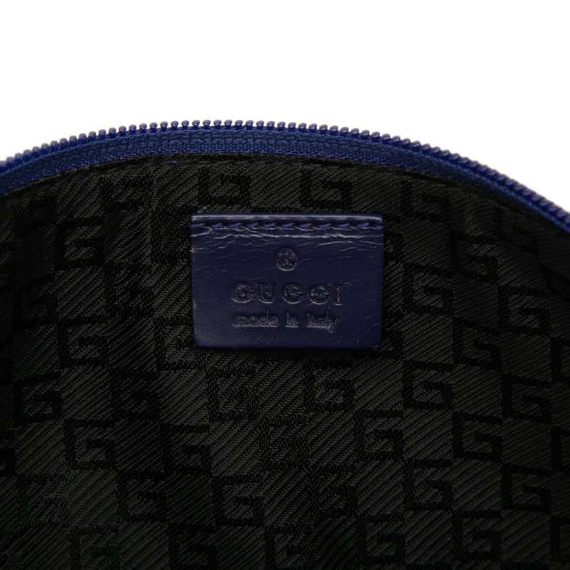 Gucci Satin Boat Blue Very good condition - Box View