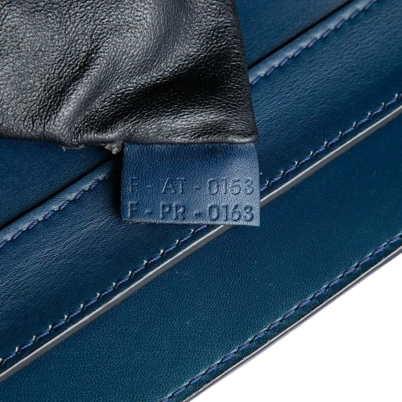 Celine Mini Bicolor Leather Luggage Tote Blue Leather Very good condition - Box View